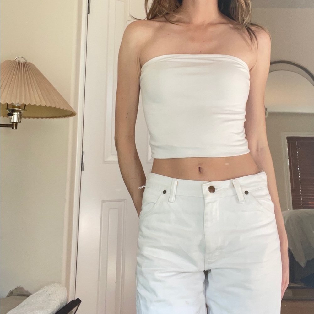 Brandy Melville White Crop Top